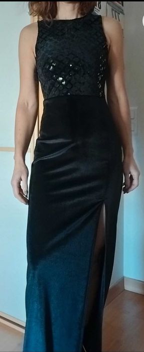 Vestido preto comprido novo