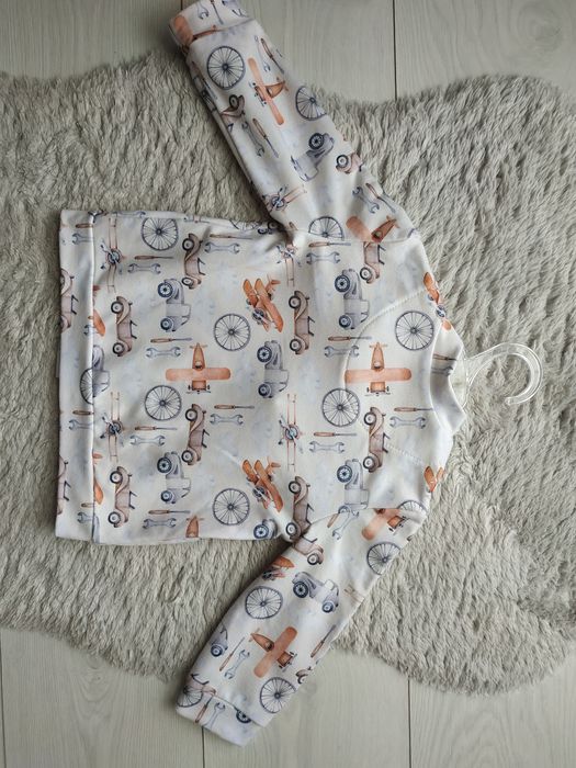 Cudna bomberka/narzutka/blezerek/bluza/chłopiec/samoloty/Helen/r.80