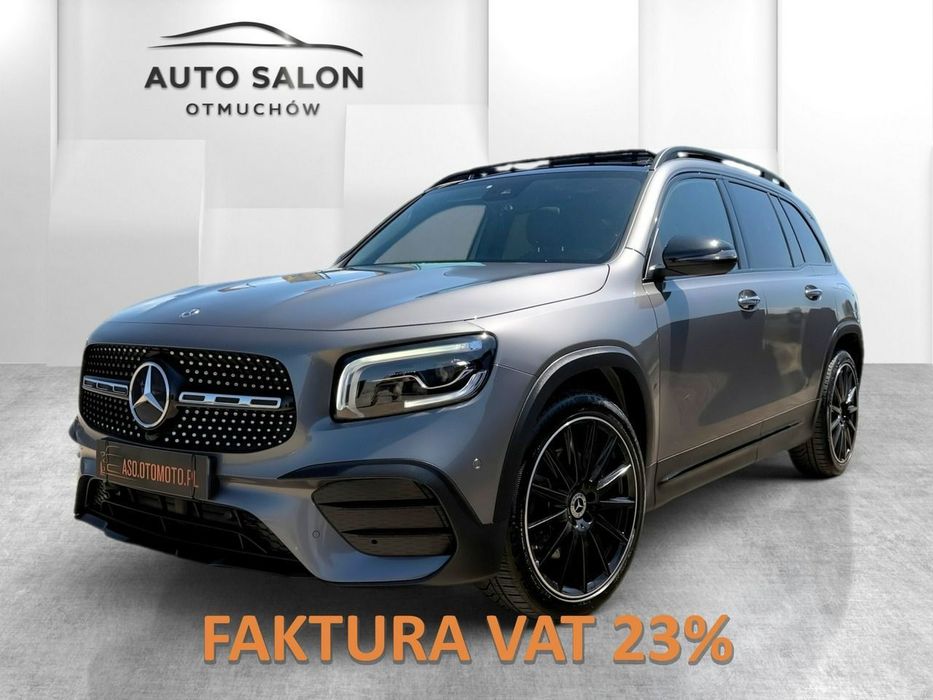 Mercedes-Benz GLB FUL LED skóra PANORAMA kamera hak grzane fotele 4X4 nawi 7 foteli AMG