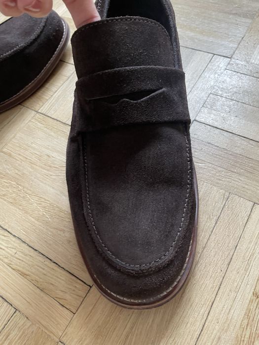 Buty mokasyny Dune zamsz skóra, 45