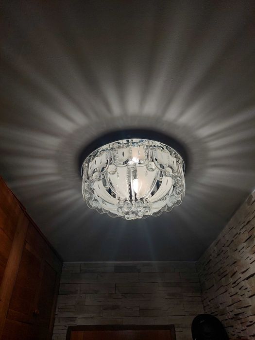 Lampa sufitowa kryształowa
