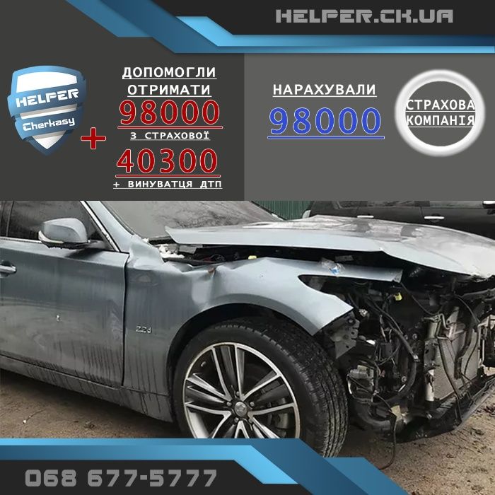 ДТП Хелпер авто АДВОКАТ експертиза ЮРИСТ оцінка збитків експерт аварія