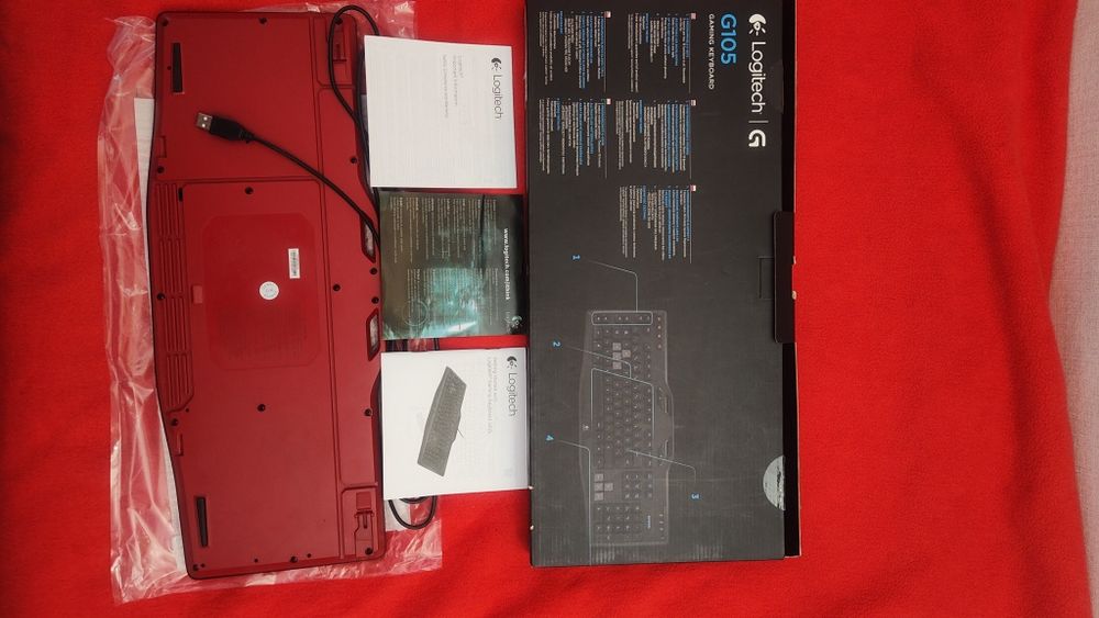 Podswietlana klawiatura gamingowa Logitech G105  programowalne klawisz