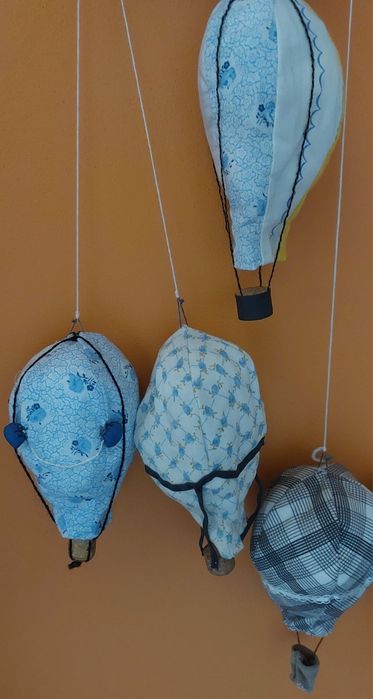 Hand made, pokój dziecka, ozdoby dekoracja chmurki, balony pod sufit