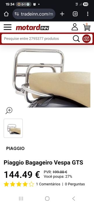 Vespa acessório-suporte