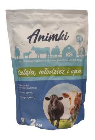 ANIMKI Cielęta młodzież opas mieszanka witaminy dla cieląt De Heus 2kg