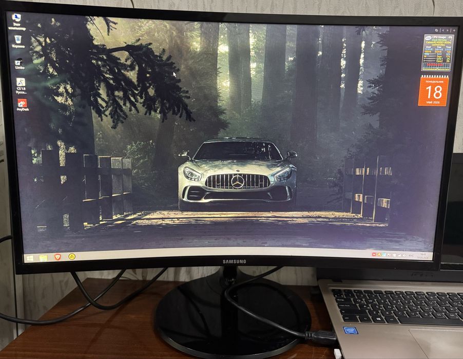 Монітор ігровий  27”  Samsung LC27F390FHIXC|