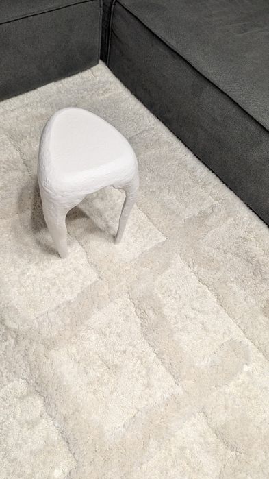 Dywan Westwing puszysty biały kremowy 290x200cm