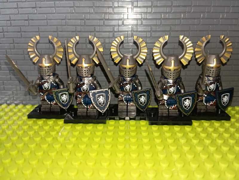 Zestaw 5szt Figurki Rycerz Paladyn Knights kompatybilne z LEGO Castle