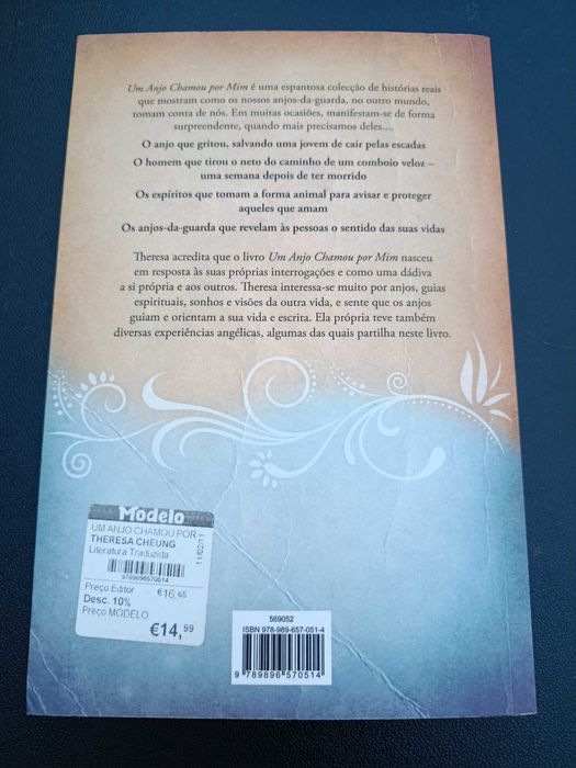 Livro "Um Anjo Chamou Por Mim", Theresa Cheung