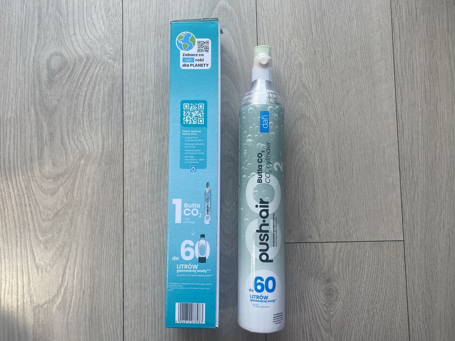 Nowa butla nabój  CO2  Dafi PushAir 425 g – do 60 l wody gazowanej