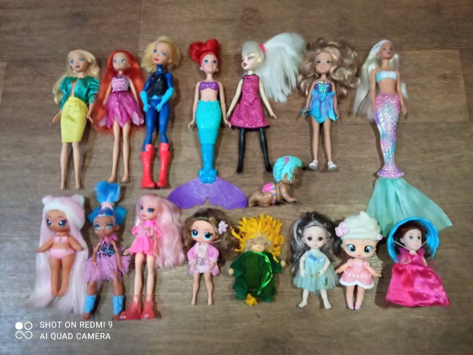 Кукла пещерка,Винкс, барби русалка,Mattel