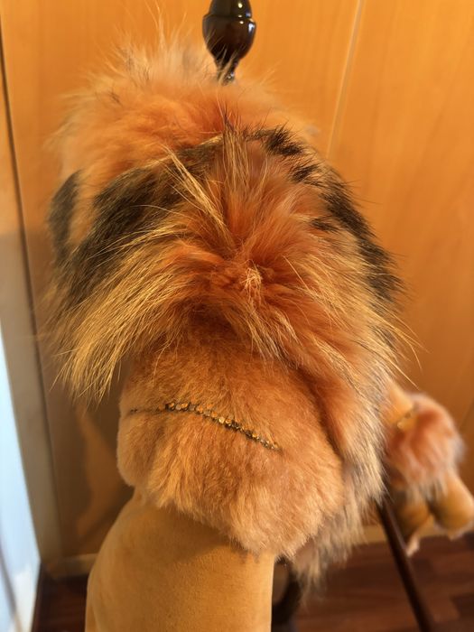 Casaco em carneira tam S laranja