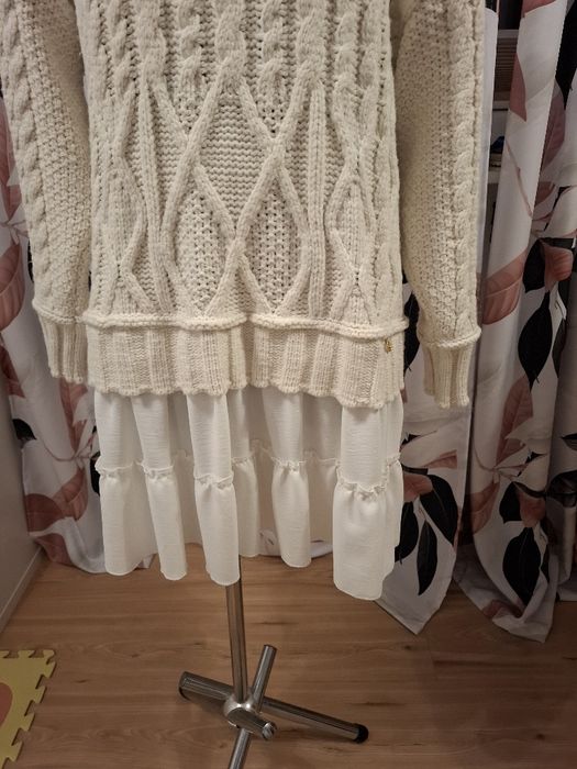 Tunika sweter kolor bez