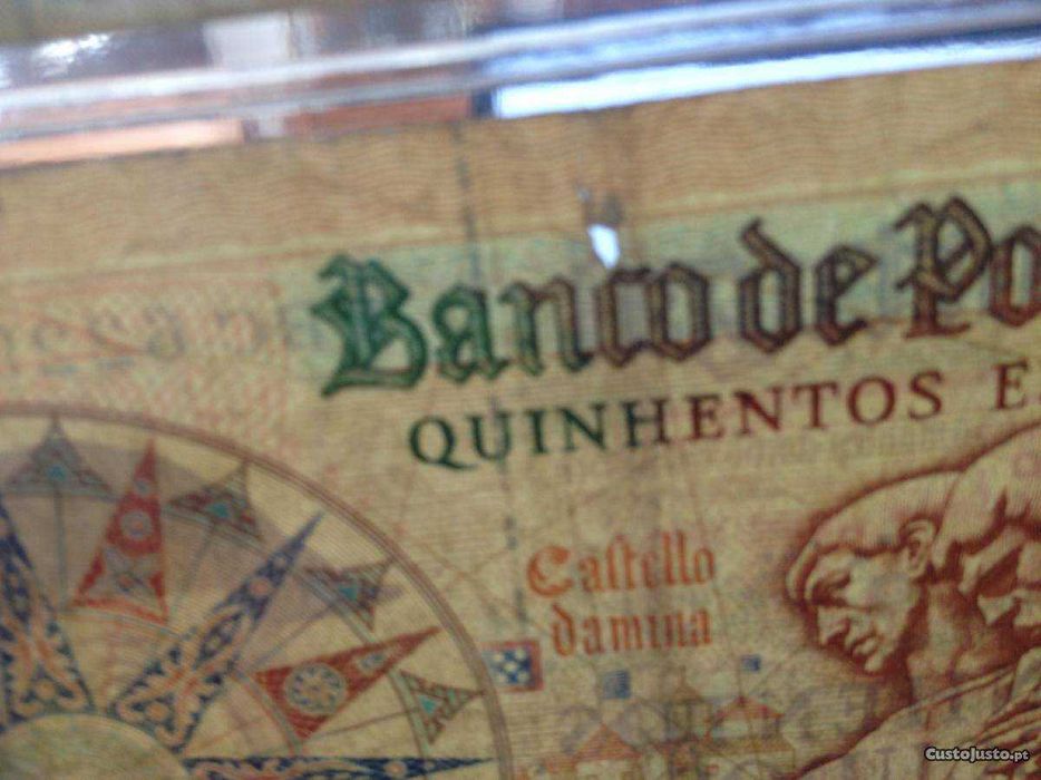 500$00 de D. JOÃO I 6 de Setembro 1979 BEM Conser. com um FURO ao cimo