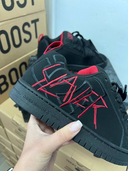 DC x Slayer Court Graffik , женские кроссовки , кроссовки дс чорные