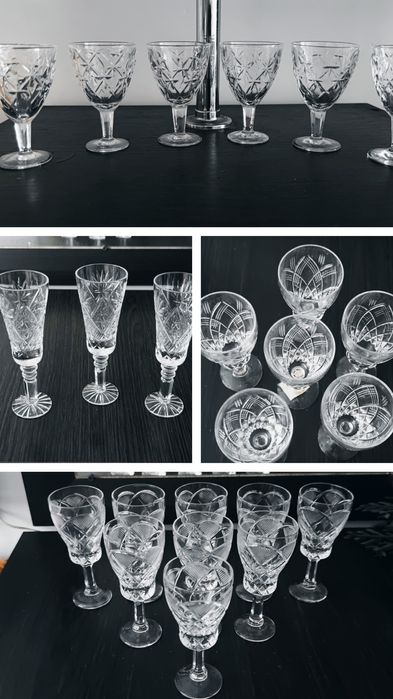 Свадебные бокалы , фужеры рюмочки хрустальные