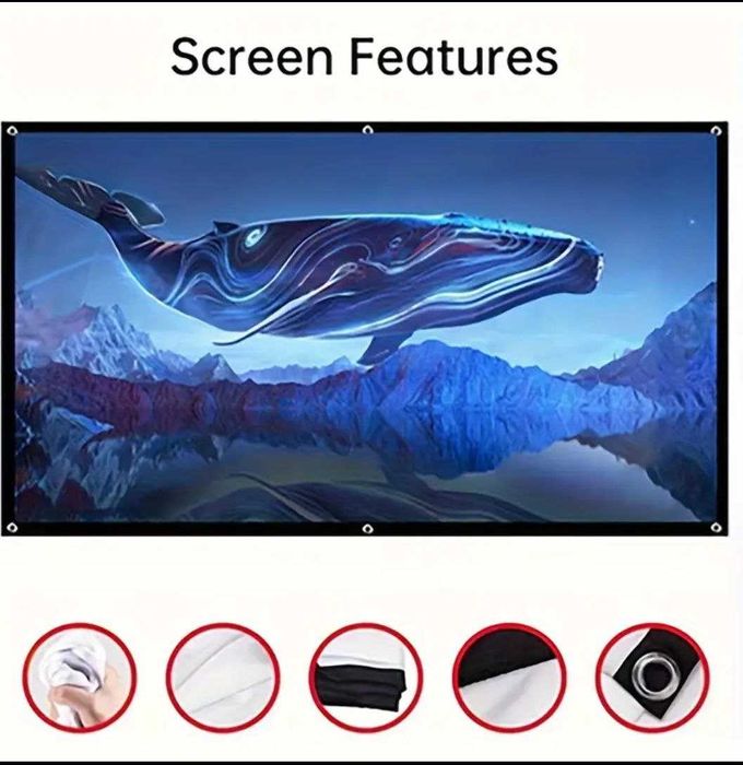 60"72"84"100"120"150"180"200 D Проекционный Экран/Проекційні екрани 4K