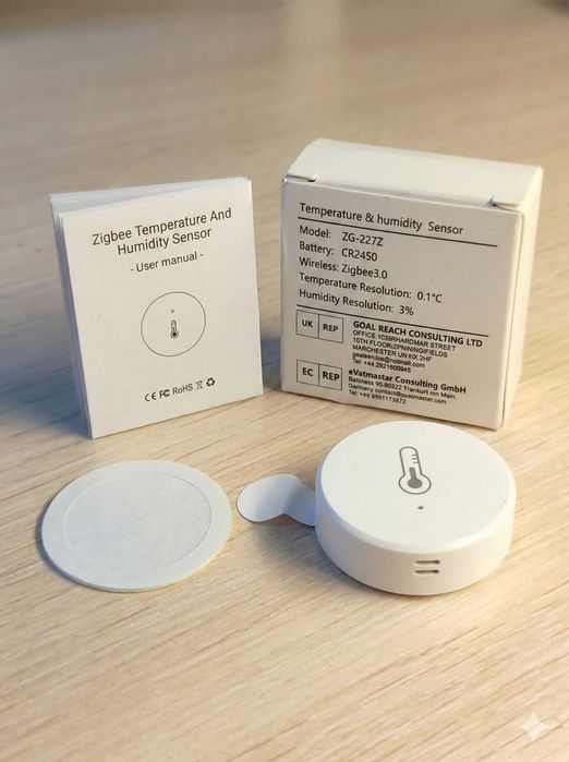 Датчик температури та вологості Zigbee TUYA, Ewelink, HA, zigbee2mqtt