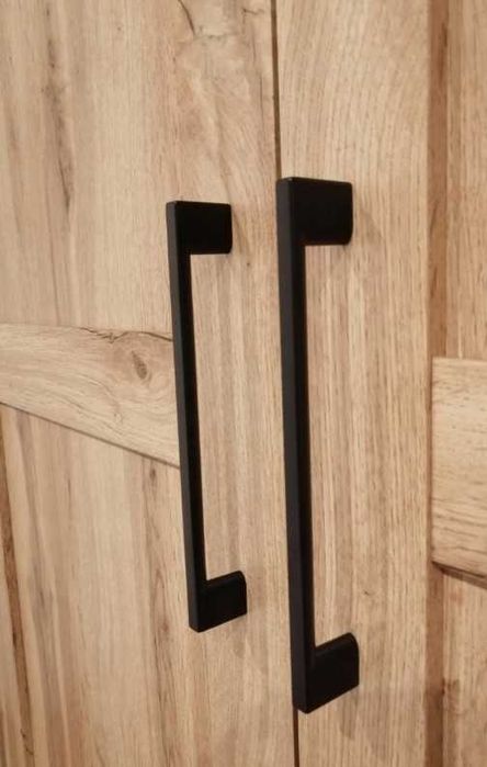 Uchwyt meblowy klasyczny loft czarny mat 128 metal