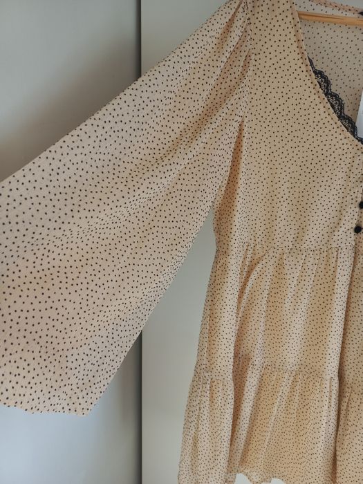 Zara piękna sukienka babydoll r.40