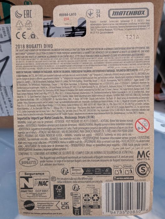Matchbox 2018 Bugatti Divio