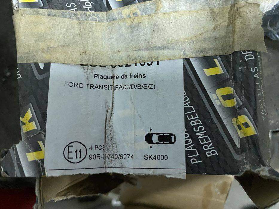 Pastilhas de travao Ford