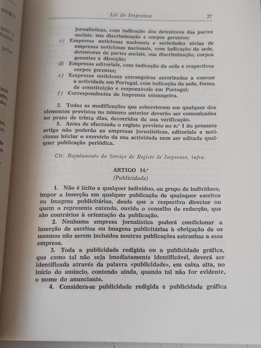 Legislação da comunicação social anotada
