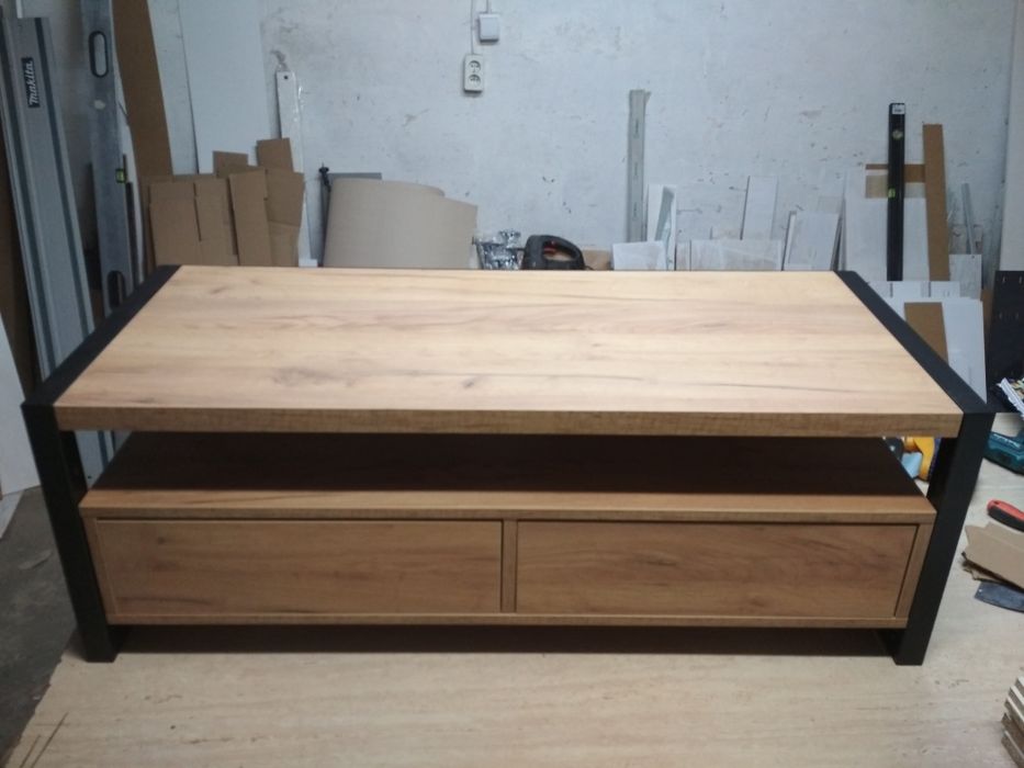 Komoda szafka RTV2 Loft 120/50/50 dąb Lancelot Złoty Craft Wotan