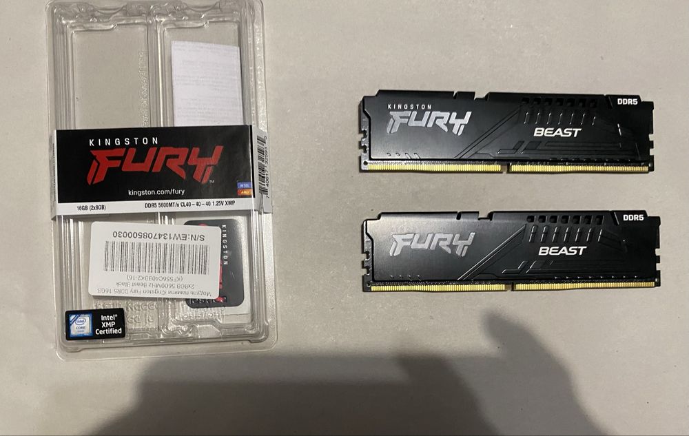 Kingston FURY Beast DDR5 16GB (2x8GB) 5600MHz (KF556C40BBK2-16)