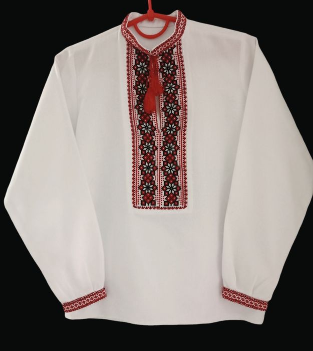 Вишиванка Ручна вишивка Сорочка вишита для хлопчика підліткова