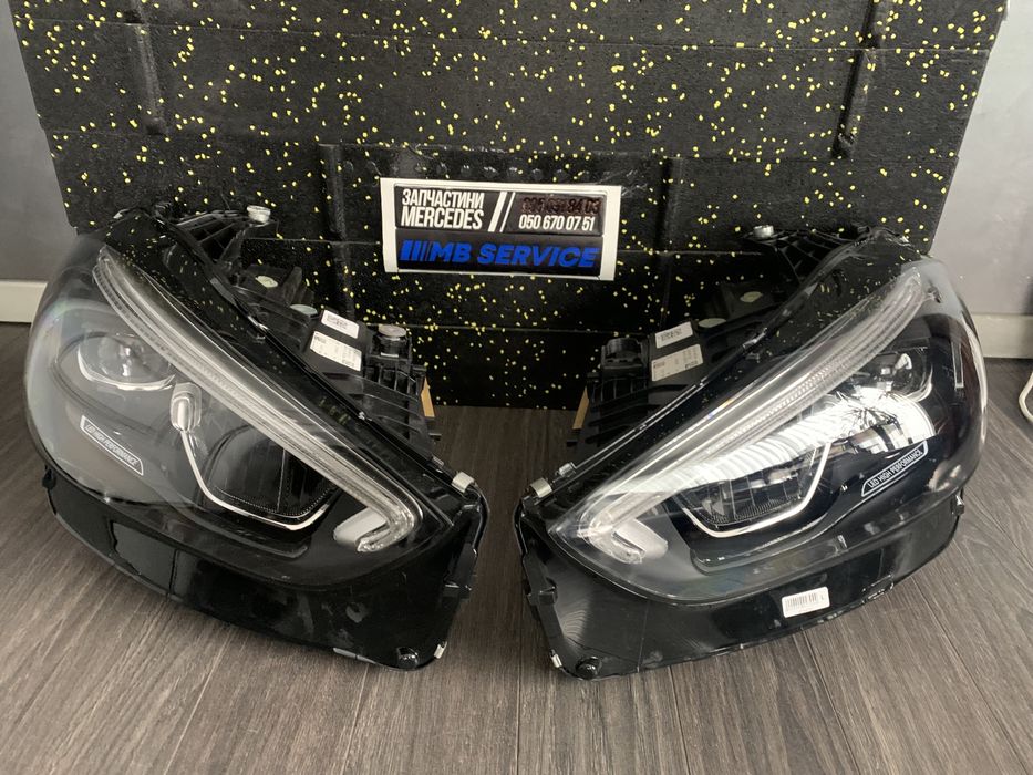 w206 фары левая правая америка европа led