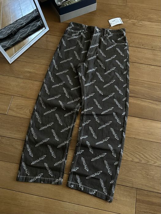 Bershka Rhythm Print Baggy Jeans / Джинси з принтом / Всі розміри / Нові