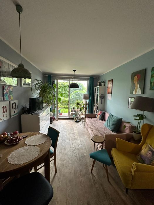 41,56 m² + 23 m² prywatnego ogrodu z tarasem | 2 pokoje | Chomiczówka
