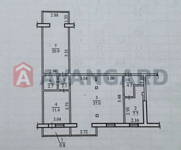 3-х комнатная квартира ж/м Покровский (Красный камень, Парус)!