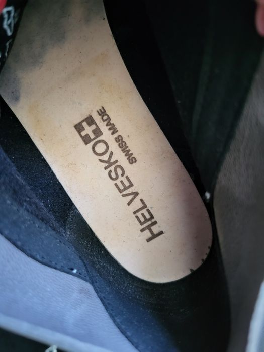 Skórzane zdrowotne botki damskie Helvesco  r.41 skóra naturalna