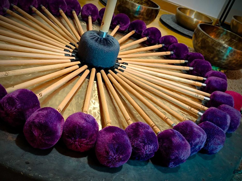 Pałka do gongu, maleta, mallet, mallets