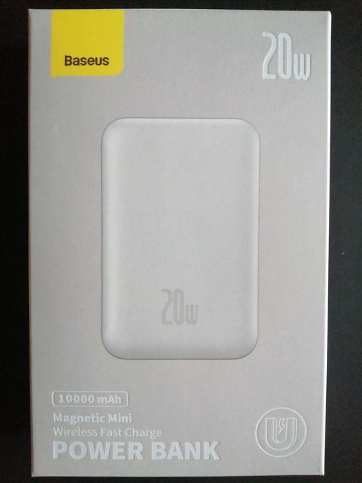 Powerbank BASEUS Magnetic Mini 10000mAh 20W Biały NOWY