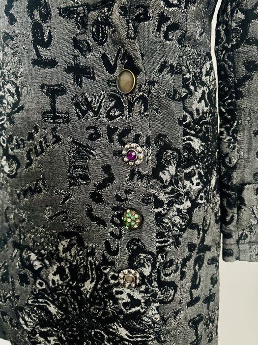 Strukturalny plaszcz Desigual czarny XS