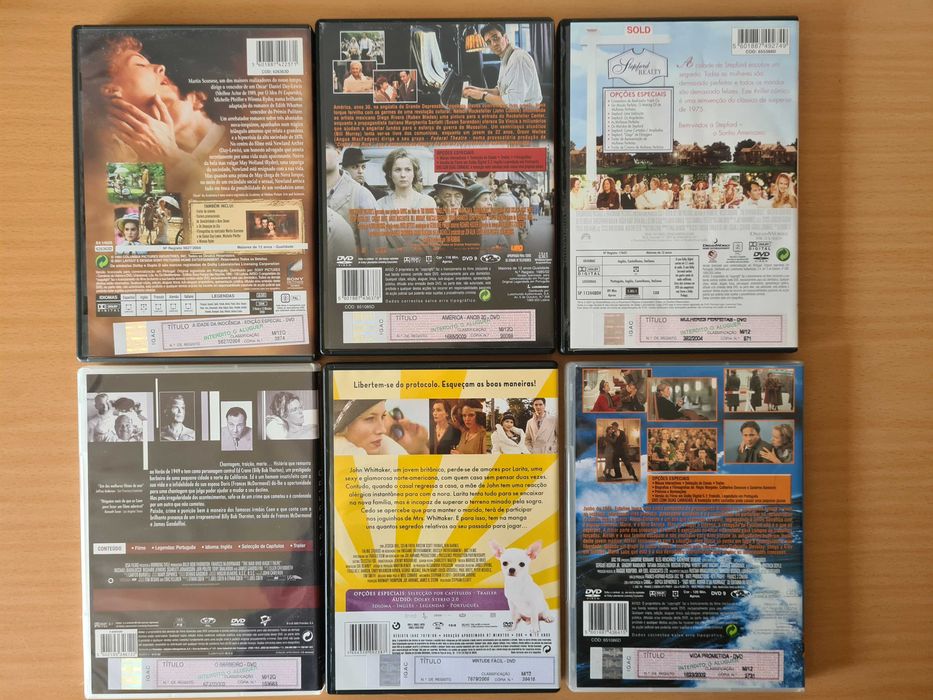 Filmes em DVD de época