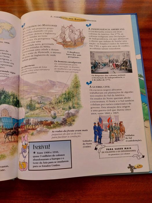A História da Humanidade, Disney, livro didático / educativo