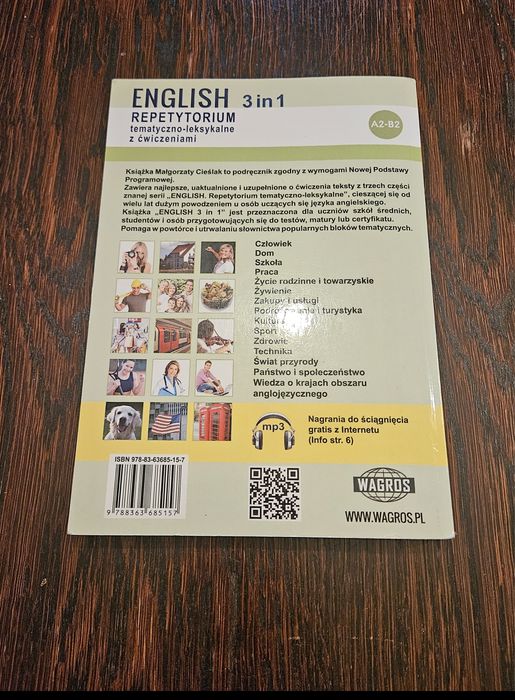 WAGROS repetytorium 3in1 STAN IDEALNY