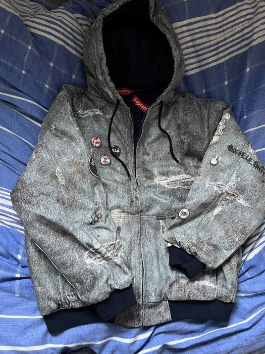 Supreme kurtka jeans fw24 L nowa