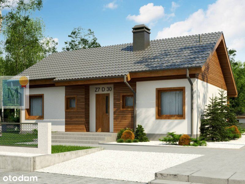 Dom parterowy szkieletowy 83m2,4pokoje,Lipinki