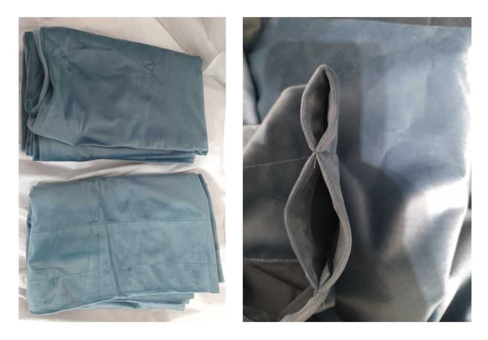 Topick 2 cortinas opacas de veludo (145)