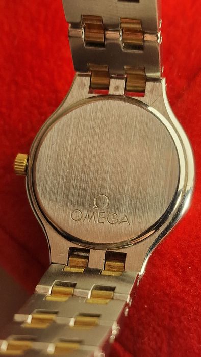 Omega de ville stal i złoto 750