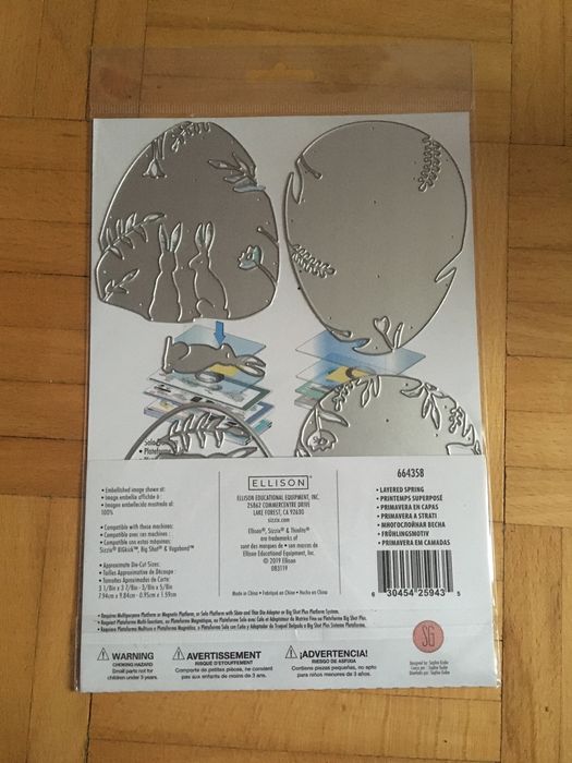 Wykrojnik Sizzix thinlits Layered Spring