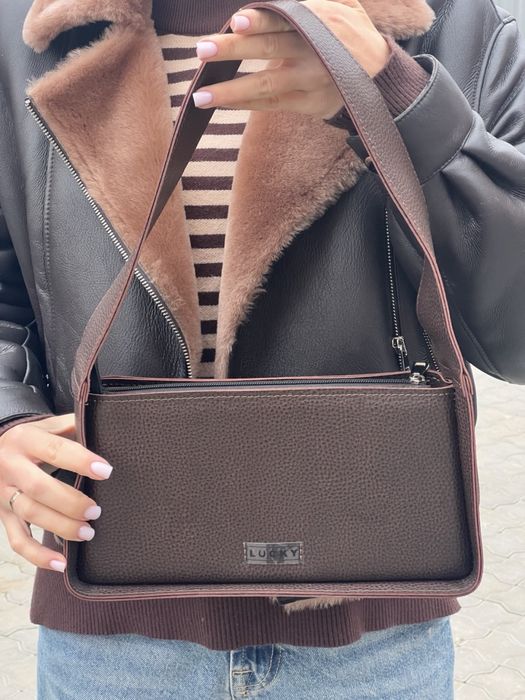 Сумка-бенет з еко-шкіри