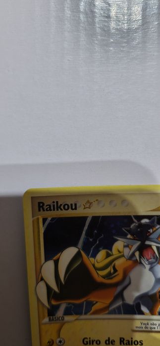 Carta pokémon Raikou 114/115 gold star ex unseen forces