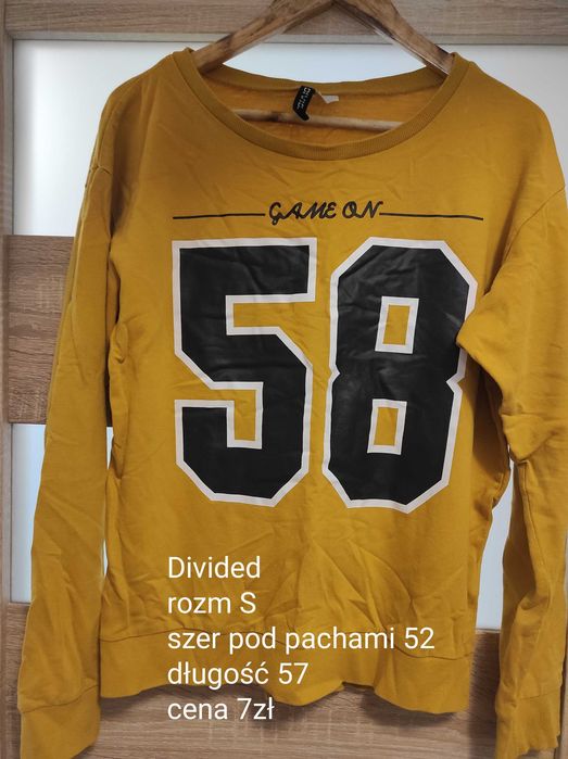 Bluza dresowa cienka divided rozm S